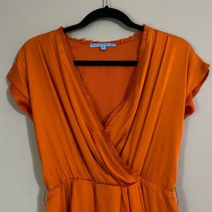 Antonio Melani Faux Wrap Silk Dress